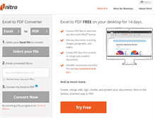 Tablet Screenshot of exceltopdfonline.com
